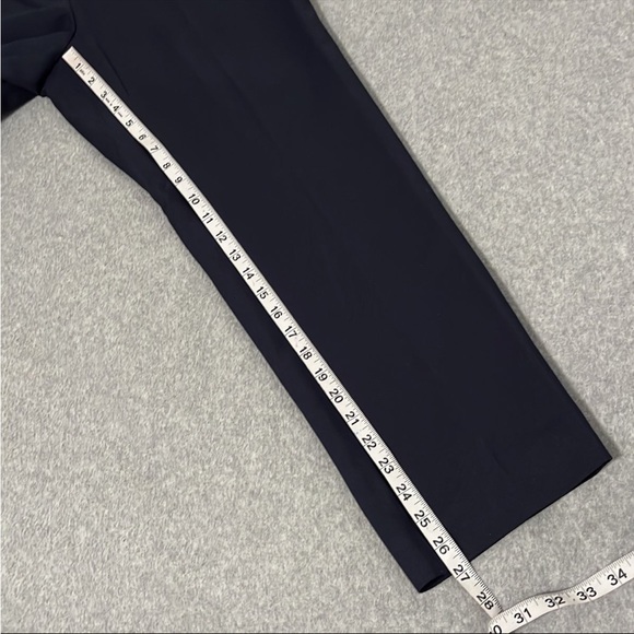 Chicos Flex Waistband Trouser Pants Size 12 Navy Blue Office Career - Picture 4 of 10